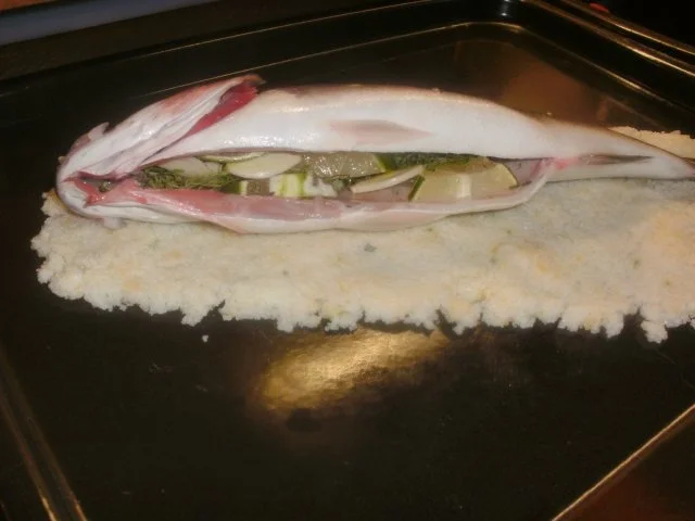Wolfsbarsch (Loup de Mer) im Salzmantel - Rezept - Bild Nr. 3