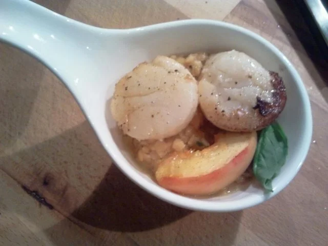 Jakobsmuscheln auf Pfirsich Linsensalat - Rezept