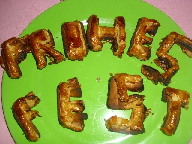 Blätterteig-Buchstaben - Rezept