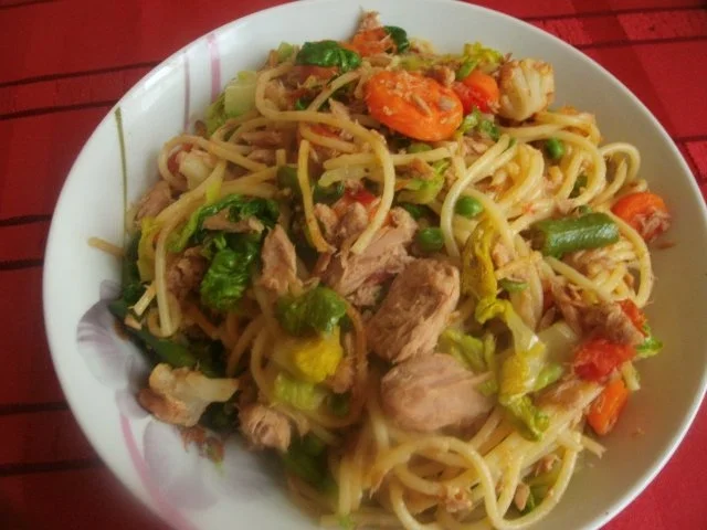 Rezept: Spaghetti mit Thunfisch Bild Nr. 13 Spaghetti mit Thunfisch - Rezept - Bild Nr. 13