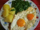 Rahmspinat mit Spiegelei - Rezept