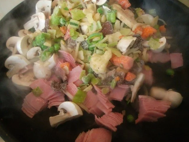 Nudelschinkenpfanne mit Gemüse - Rezept - Bild Nr. 4