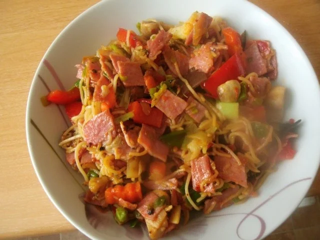 Nudelschinkenpfanne mit Gemüse - Rezept - Bild Nr. 8