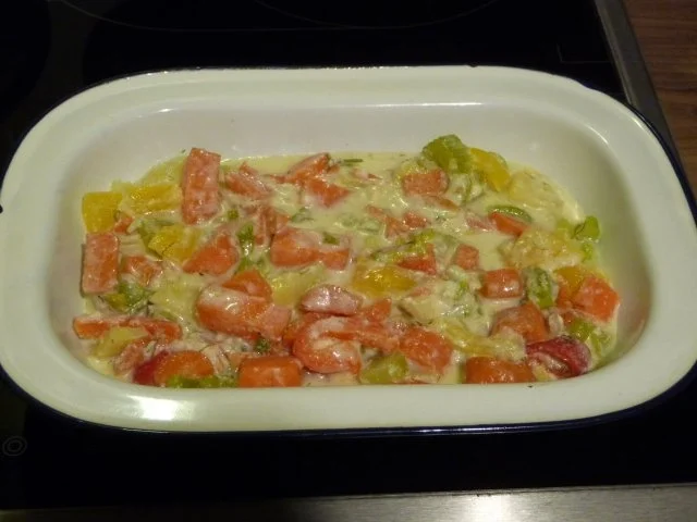 Abendbrot : Gemüseauflauf mit Käse überbacken - Rezept - Bild Nr. 3