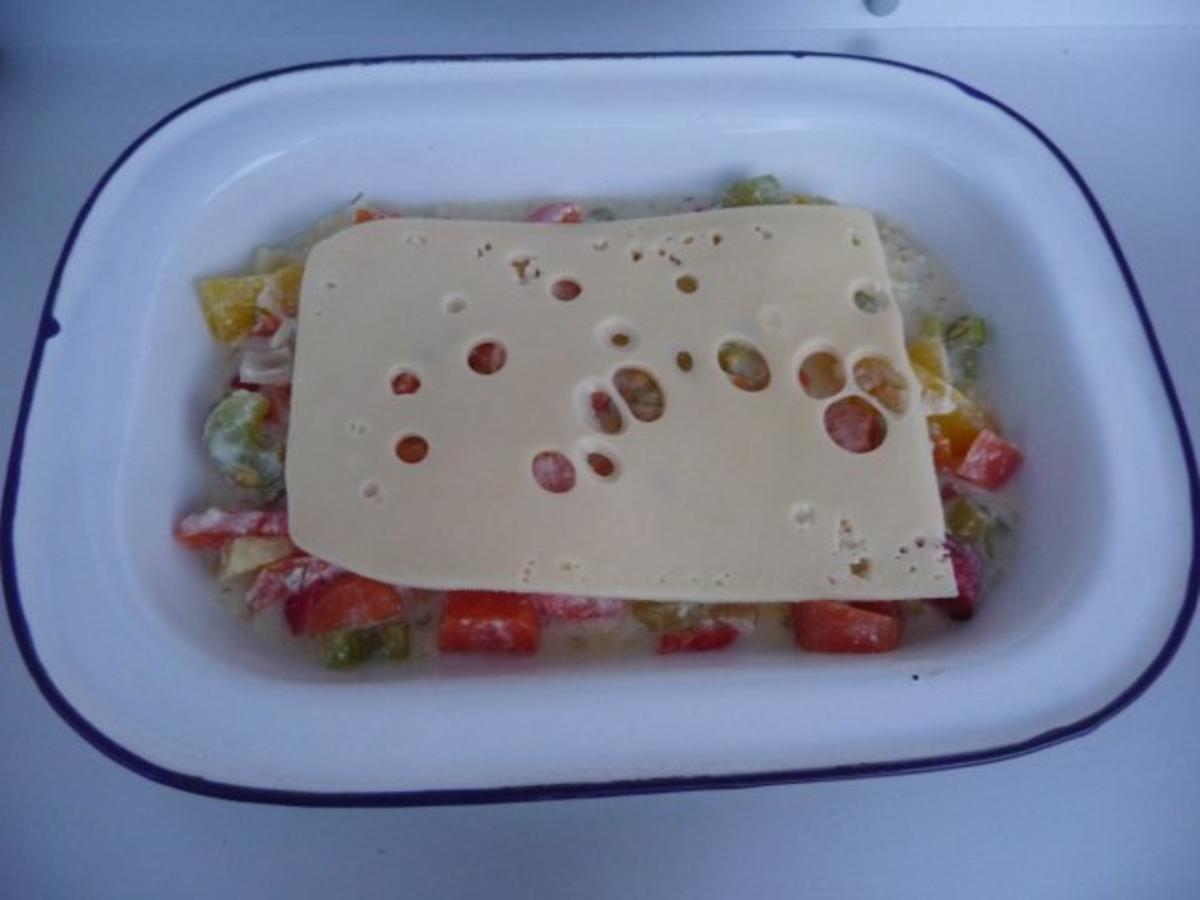 Abendbrot : Gemüseauflauf mit Käse überbacken - Rezept