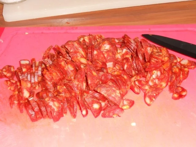 Rezept: Paprika-Chorizo-Sauce zu Nudeln Bild Nr. 3 Paprika-Chorizo-Sauce zu Nudeln - Rezept - Bild Nr. 3