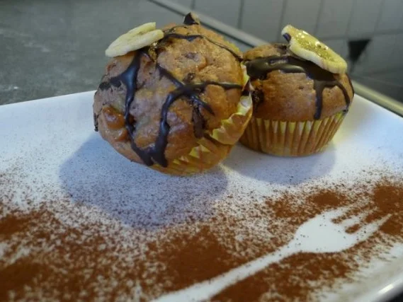 Rezept: Schoko-Bananen-Muffins Schoko-Bananen-Muffins - Rezept