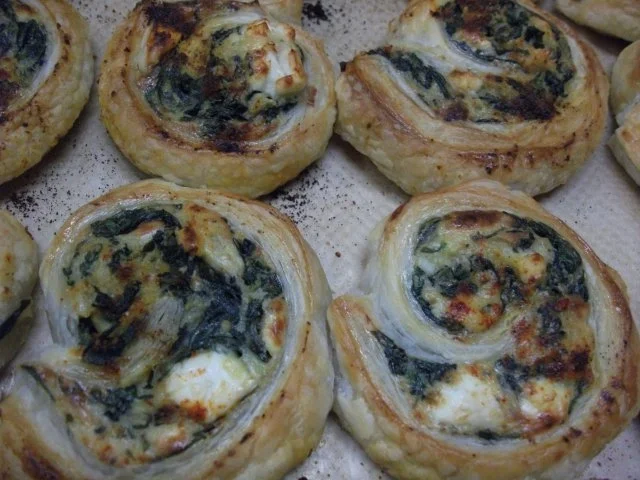 Pitaschneckchen mit Spinat und Fetakäse - Rezept