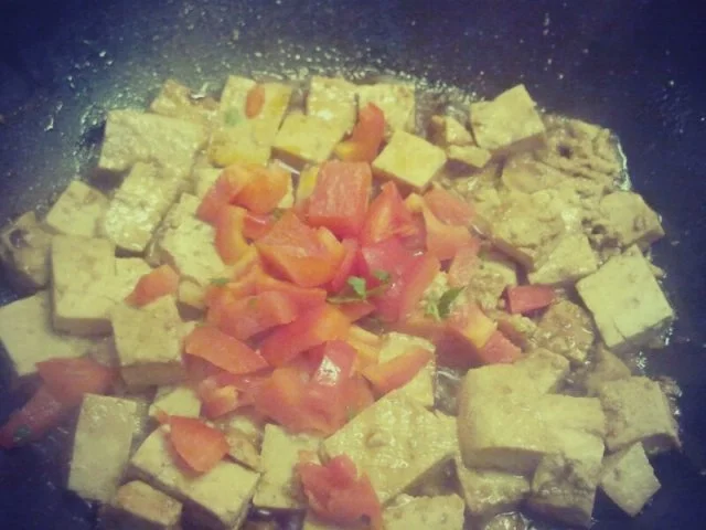 Pak-Choi-Tofu mit vietnamesischen Nudlsalat - Rezept