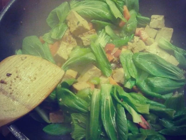 Pak-Choi-Tofu mit vietnamesischen Nudlsalat - Rezept - Bild Nr. 2