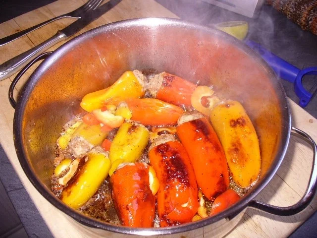 gefüllte Baby-Paprikaschoten an Butterreis - Rezept - Bild Nr. 9