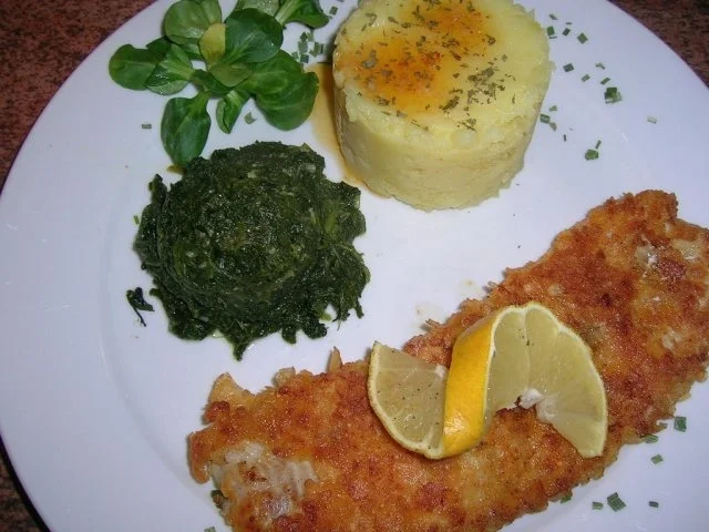 Kabeljaufilet in Knusperkruste aus Kartoffelchips - Erklärung nachfolgend -, Trüffelstampf - Rezept - Bild Nr. 8
