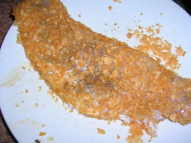 Kabeljaufilet in Knusperkruste aus Kartoffelchips - Erklärung nachfolgend -, Trüffelstampf - Rezept - Bild Nr. 3