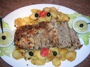 Hackbraten, die etwas andere Variante  mit ein wenig Urlaubsfeeling + Sauce Gribiche - Rezept