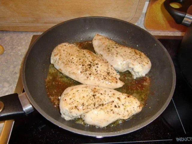 Hähnchenbrustfilet auf einem Kartoffel-Lauch-Bett à la Heiko - Rezept - Bild Nr. 6