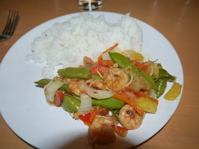 Chinesische Gemüsepfanne mit Scampis - Rezept - Bild Nr. 2