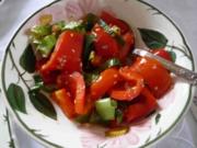 Salat : Paprika - Lauch - Zwiebel - Salat - Rezept