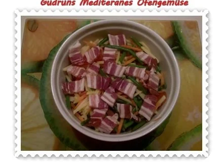 Rezept: Gemüse: Mediteranes Ofengemüse mit Speck und Käse Bild Nr. 5 Gemüse: Mediteranes Ofengemüse mit Speck und Käse - Rezept - Bild Nr. 5
