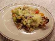 Dinkelauflauf mit Staudensellerie und Schinken - Rezept