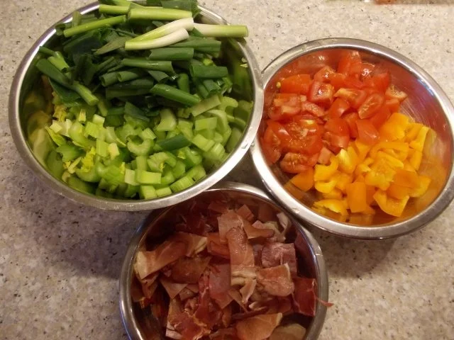 Rezept: Dinkelauflauf mit Staudensellerie und Schinken Bild Nr. 3 Dinkelauflauf mit Staudensellerie und Schinken - Rezept - Bild Nr. 3