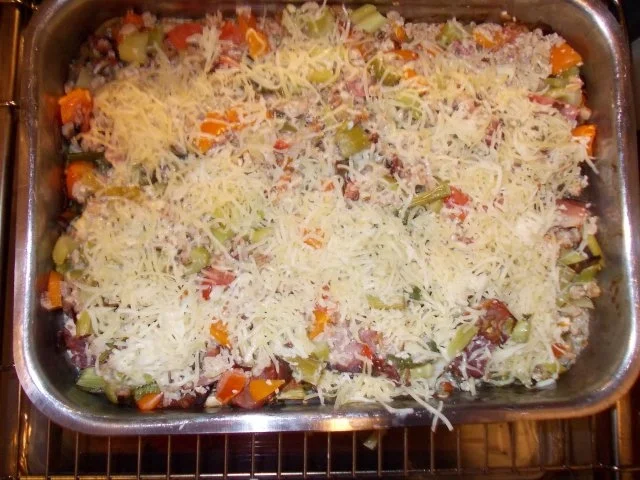 Rezept: Dinkelauflauf mit Staudensellerie und Schinken Bild Nr. 8 Dinkelauflauf mit Staudensellerie und Schinken - Rezept - Bild Nr. 8