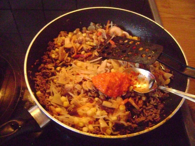 Party - China Röllchen - mit Hack Gemüsefüllung - Frühlingsrollen - Rezept - Bild Nr. 4