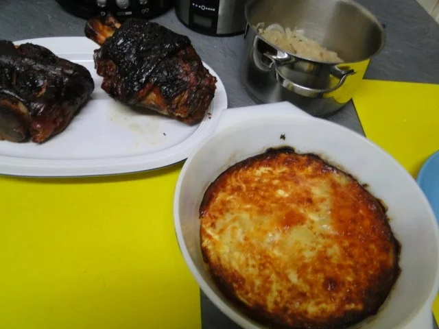 Rezept: Kartoffelgratin nach Tinas Art, Beilage zum Eisbein/Haxen Bild Nr. 4 Kartoffelgratin nach Tinas Art, Beilage zum Eisbein/Haxen - Rezept - Bild Nr. 4