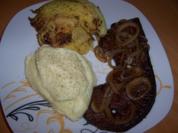 Gebratene Leber mit Püree und Schmorwirsing - Rezept
