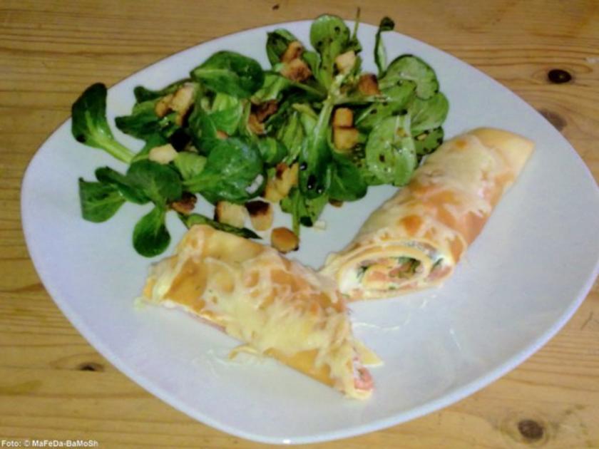 Gratinierte Lachs Pfannkuchen - einfach - von tigerlilly63