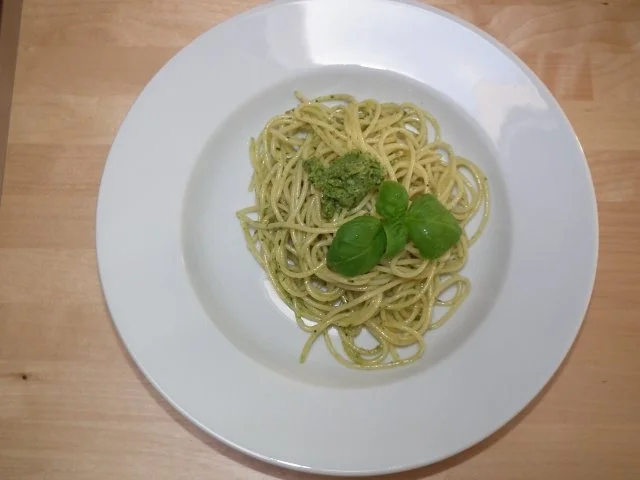 Rezept: Spaghetti al Pesto Spaghetti al Pesto - Rezept