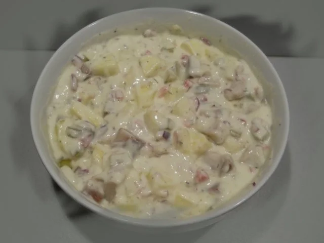 Rezept: Matjessalat mit Apfelstückchen Matjessalat mit Apfelstückchen - Rezept