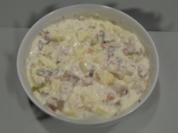 Matjessalat mit Apfelstückchen - Rezept