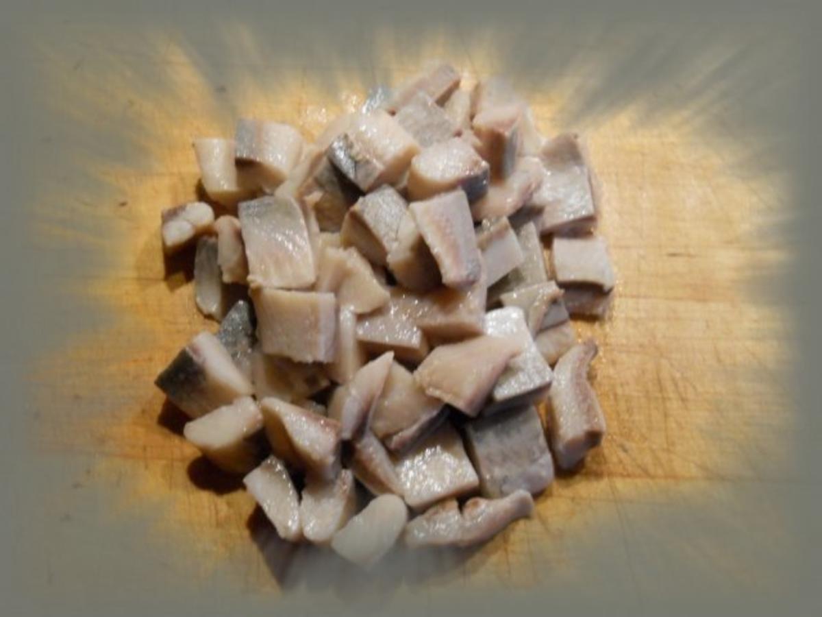 Matjessalat mit Apfelstückchen - schnell &amp; einfach - 148 kcal/100g