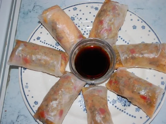 Rezept: China Rollen mit Fisch Bild Nr. 2 China Rollen mit Fisch - Rezept - Bild Nr. 2