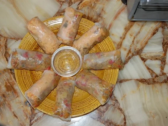 Rezept: China Rollen mit Fisch China Rollen mit Fisch - Rezept