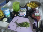 Kartoffel- Schafskäse- Tomaten "Pizza" - Rezept