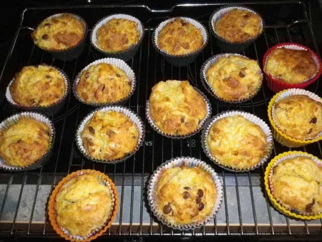 Zitronen-Schoko-Muffins - Rezept
