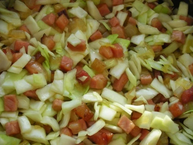 Rezept: Krautfleckerl mit Speck Bild Nr. 10 Krautfleckerl mit Speck - Rezept - Bild Nr. 10