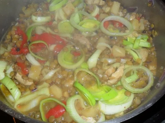 currylinsen mit hühnchen und sahne-eintopf mal anders - Rezept - Bild Nr. 12