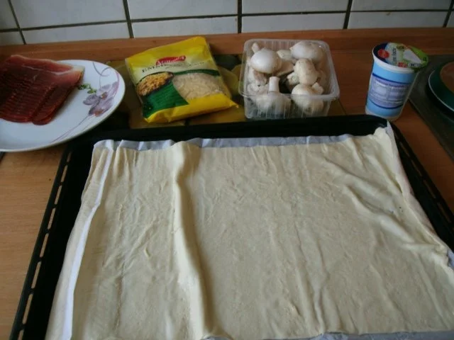 Herzhafter Champignons - Schinken Kuchen - Rezept - Bild Nr. 2