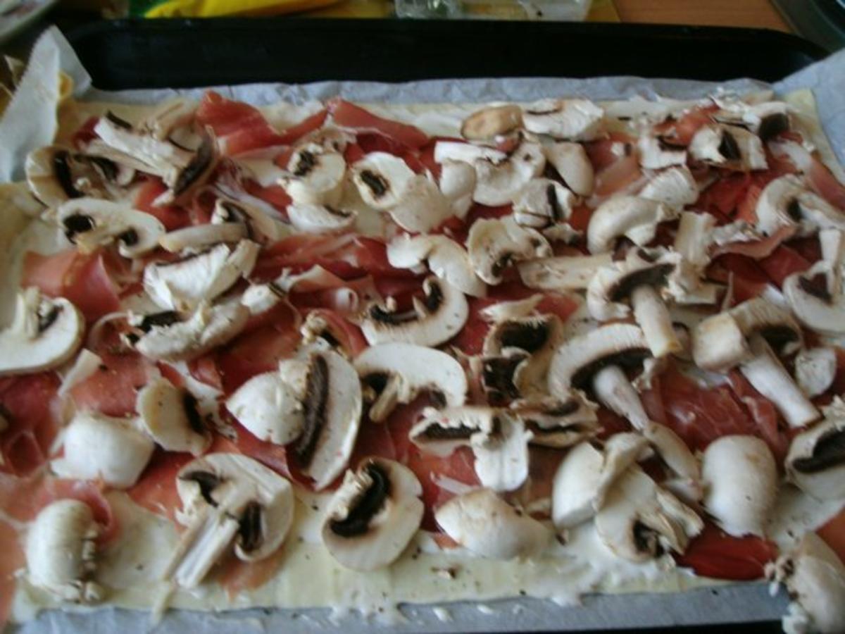 Herzhafter Champignons - Schinken Kuchen - Rezept - Bild Nr. 5