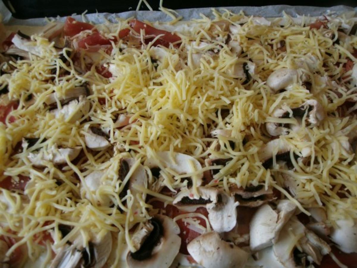 Herzhafter Champignons - Schinken Kuchen - Rezept - kochbar.de