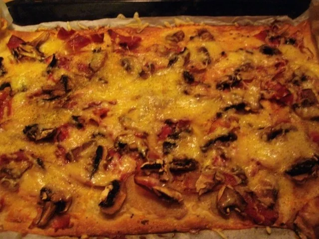 Herzhafter Champignons - Schinken Kuchen - Rezept - Bild Nr. 7