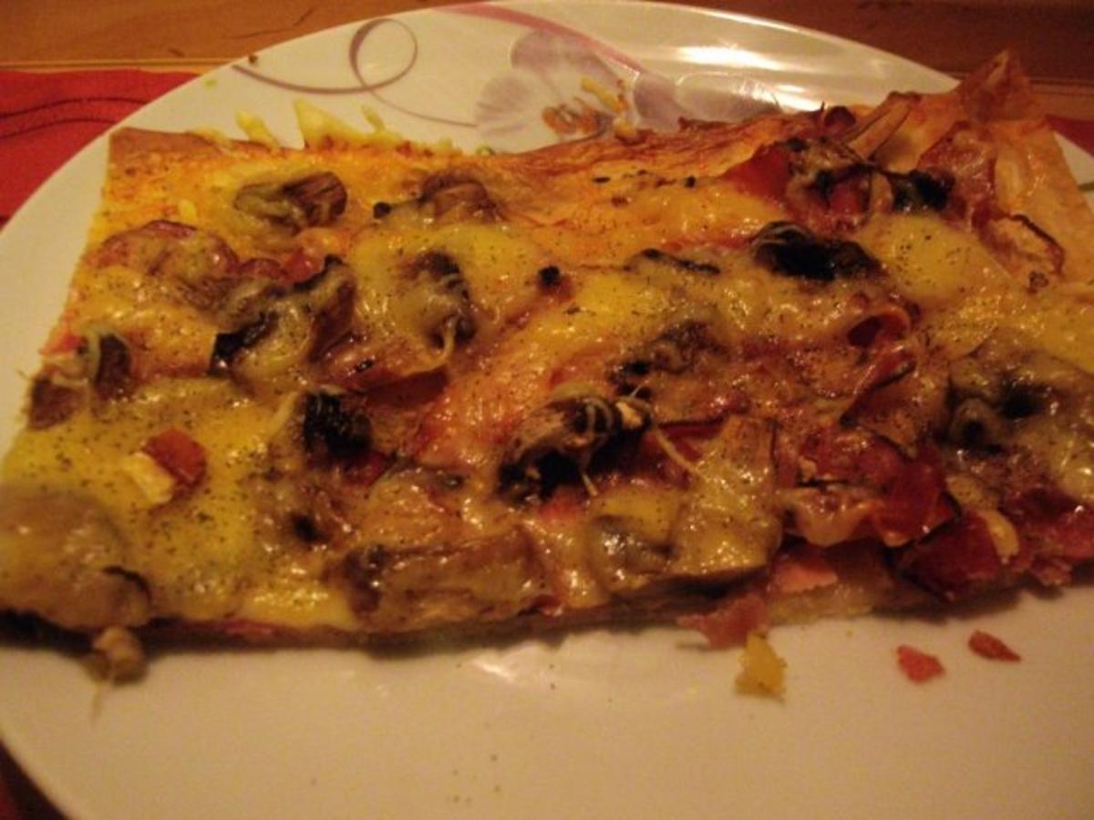 Herzhafter Champignons - Schinken Kuchen - Rezept - kochbar.de