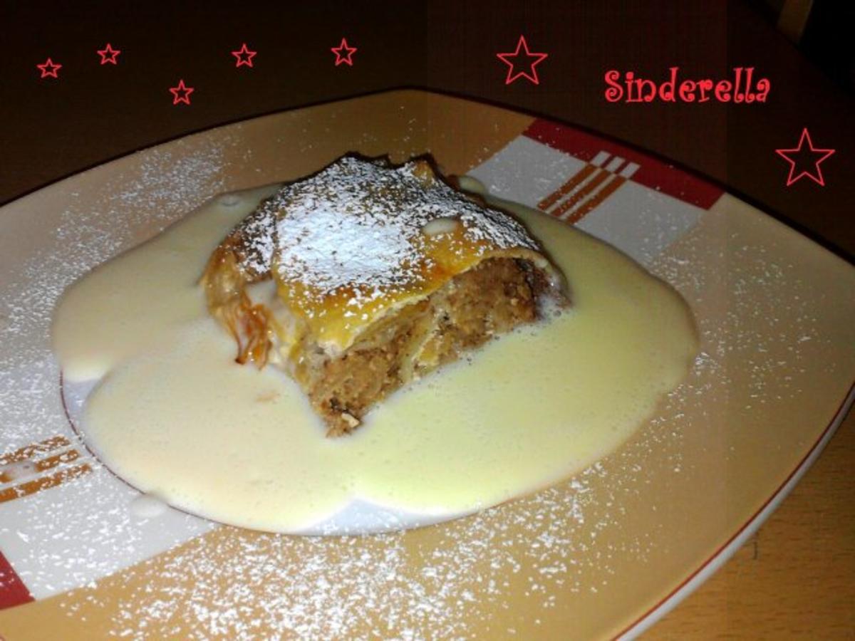 bayrischer Apfelstrudel mit Vanillesoße - Rezept - kochbar.de