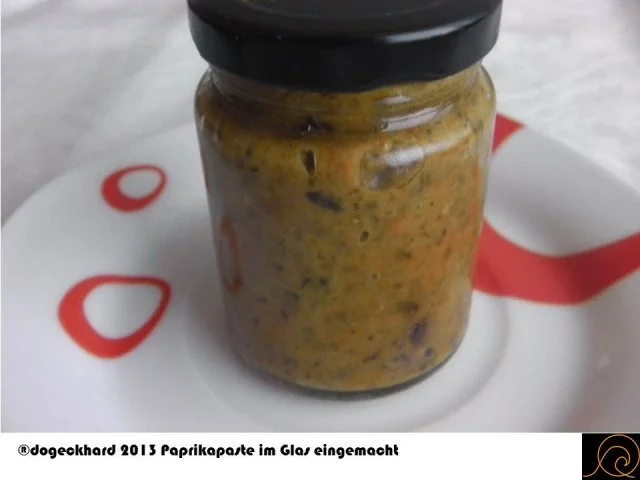 Paprikapaste mit Auberginenmus Typ Ajvar, eingemacht - Rezept - Bild Nr. 7