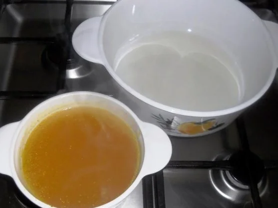 "Risi-Pisi" à la "Oòrndrasch". Ein locker, körniger Reis mit jungen Erbsen (Rzpt. um 1976) - Rezept - Bild Nr. 7