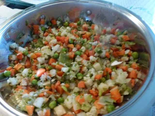 Rezept: Panierter Seelachs auf feinem Wurzelgemüse-Mix Bild Nr. 3 Panierter Seelachs auf feinem Wurzelgemüse-Mix - Rezept - Bild Nr. 3