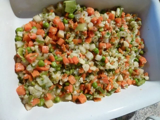 Rezept: Panierter Seelachs auf feinem Wurzelgemüse-Mix Bild Nr. 4 Panierter Seelachs auf feinem Wurzelgemüse-Mix - Rezept - Bild Nr. 4