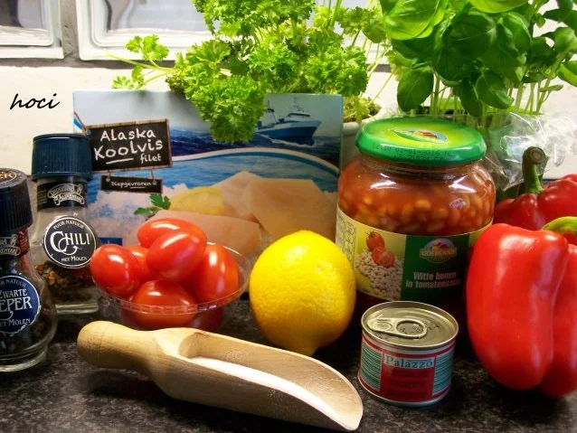 Rezept: Filet von Alaska-Seelachs beim roten Meer weisser Bohnen.... Bild Nr. 2 Filet von Alaska-Seelachs beim roten Meer weisser Bohnen.... - Rezept - Bild Nr. 2